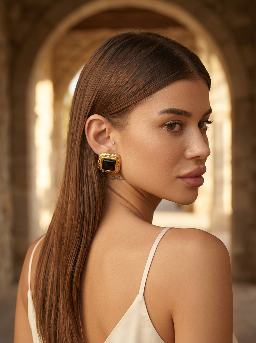 Obsidian Geo Studs