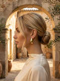 Liquid Light Teardrop Studs