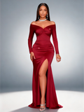 Enchanting Sequin Mermaid Evening Gown with V-Neck